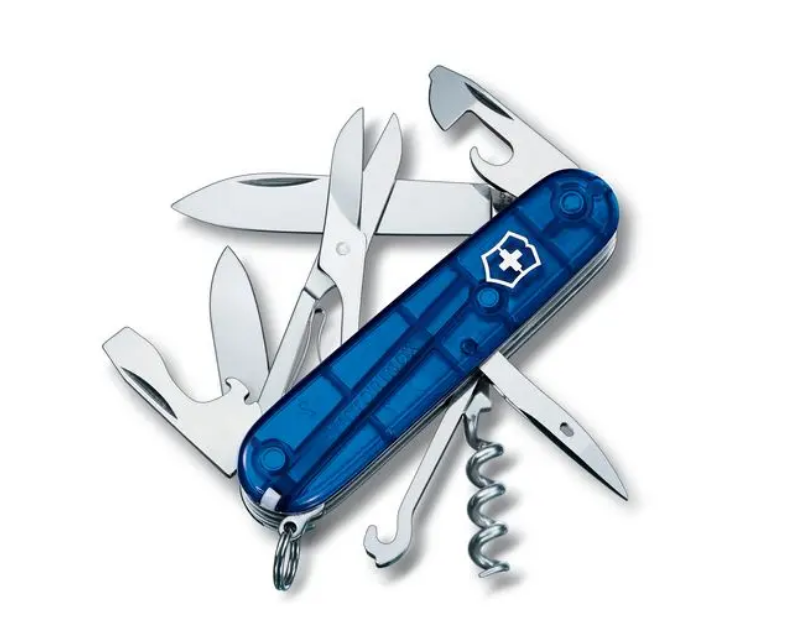 Climber Swiss Army Knife in Sapphire Blue