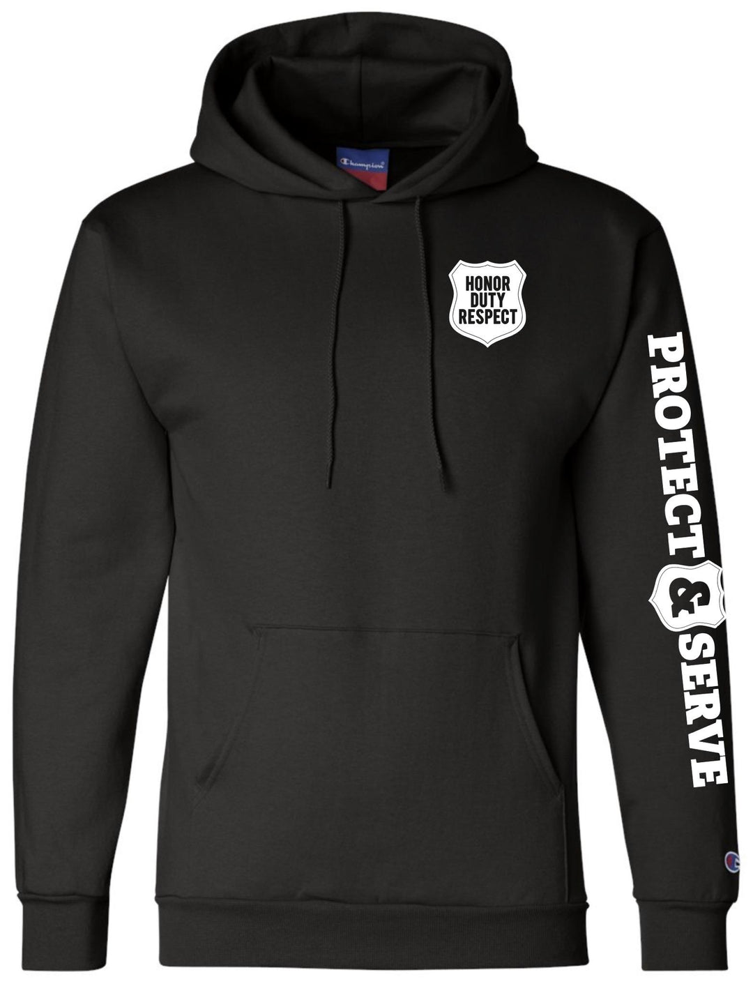 Protect & Serve Hooded Sweatshirt | Black