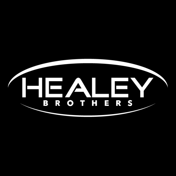 Embroidered Healey Logos left Chest | Blk Red, White or Ford