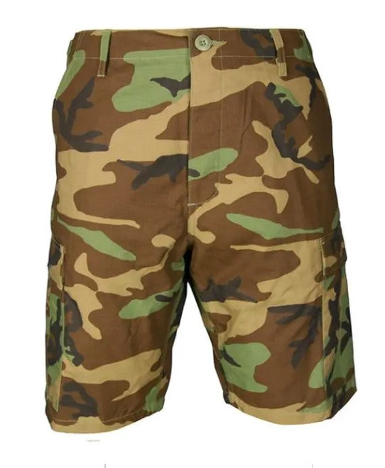 BDU Shorts in Woodland Camo